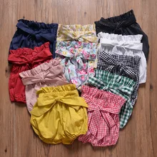 Pantalons pour bébés filles et garçons, mode d'été, bouffants pliables, motif Triangle, pantalons PP pour tout petits