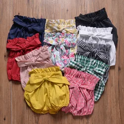 Pantalons pour bébés filles et garçons, mode d'été, bouffants pliables, motif Triangle, pantalons PP pour tout petits 