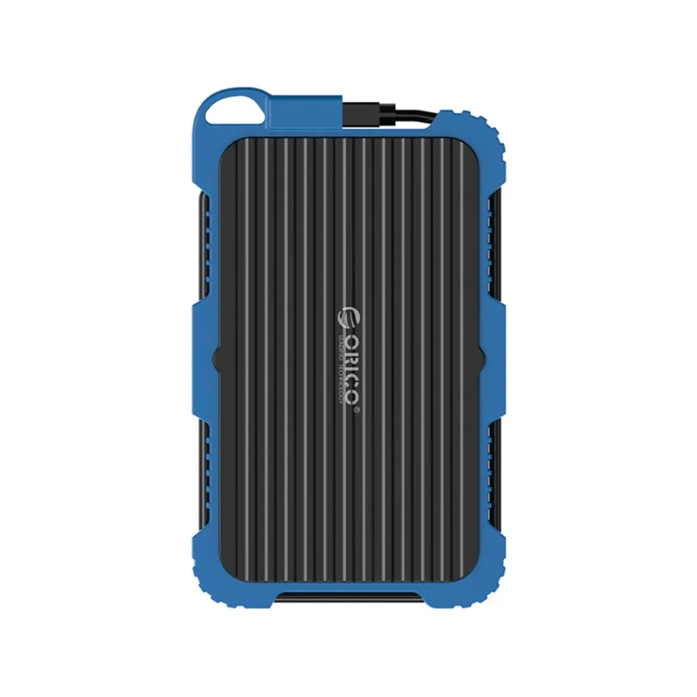 ORICO 2,5 дюймов USB3.0 HDD чехол с тройной защитой с крюком для наружного использования водонепроницаемый ударопрочный пылезащитный жесткий диск коробка для HDD SSD