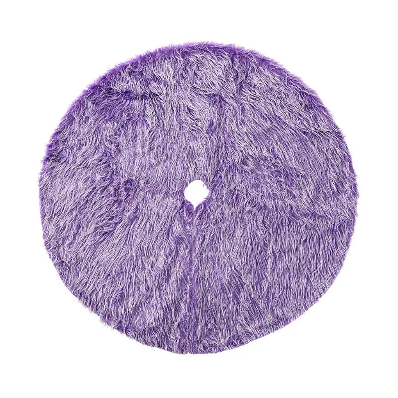 

Christmas Tree Skirt Decor Long Plush Base Floor Mat Cover Merry Xmas Home Scene Layout Supplies