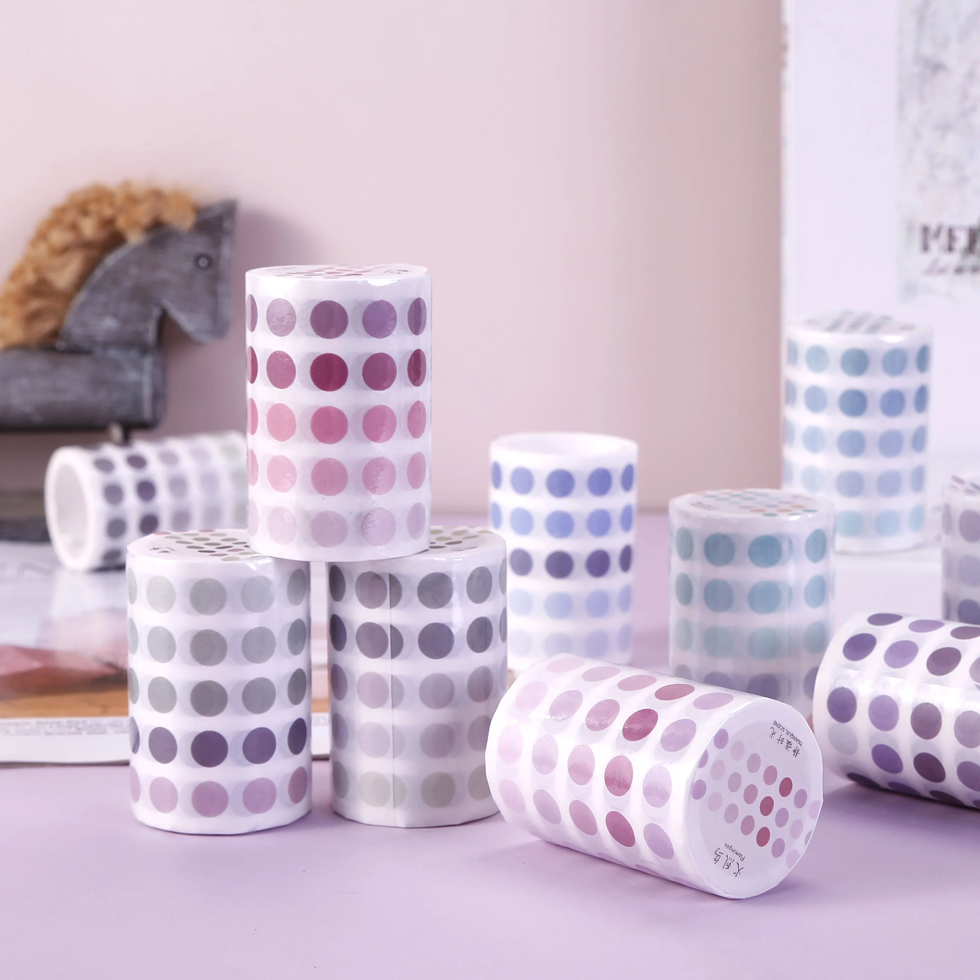 18pcs/lot quiet time series cute fresh decorative paper masking washi tape afbeelding