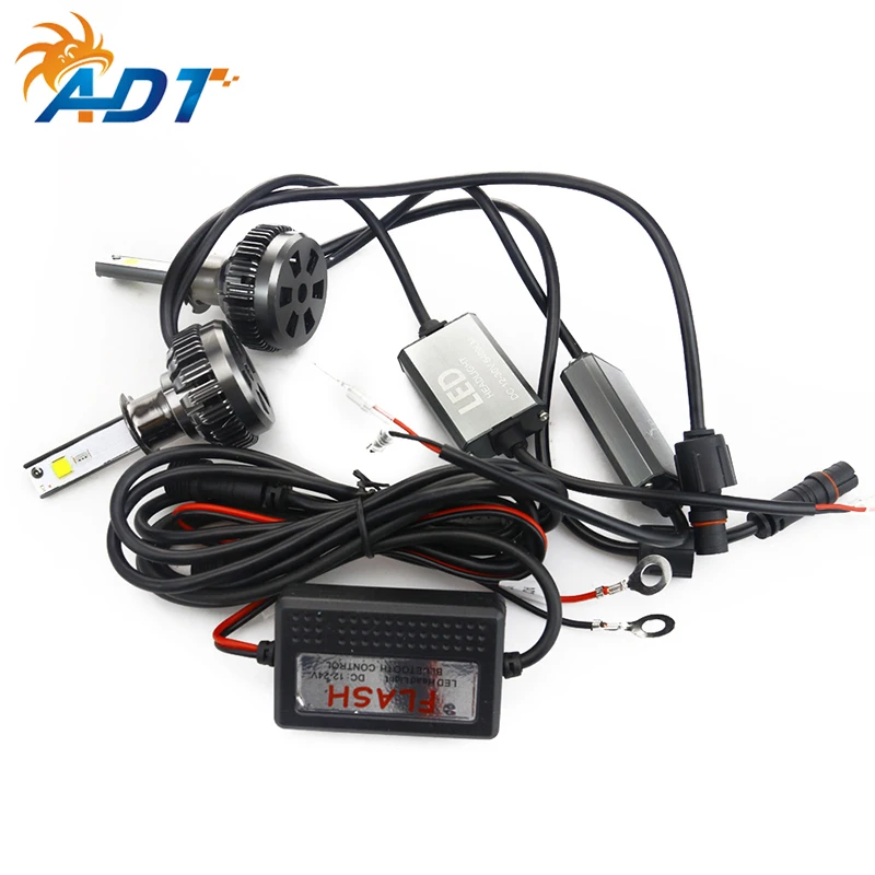 Светодиодный фонарь для автомобиля, серия RGB H7 H4 H8 H9 H10 H11 9005 9006, приложение для телефона, управление Bluetooth, одиночный дальний и ближний свет