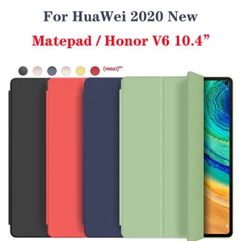 

Holster For HuaWei MatePad 10.4 Case Soft Silicone Cover for Huawei Honor V6 10.4 2020 Case with Smart Sleep Wake Funda Capa