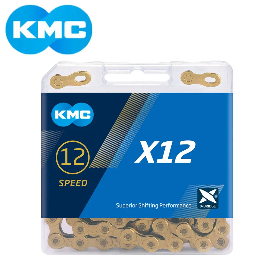 KMC X12 gold Chain 12 Speed Mountain Bike Bicycle Original MTB Road 126L 24 speed Chains | Спорт и развлечения