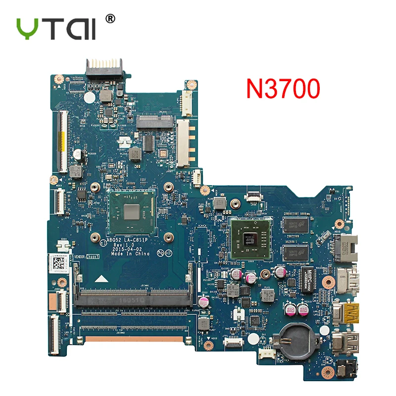 Best Price ABQ52 LA-C811P For HP pavilion 250 G4 15-AC laptop motherboard N3700 CPU R5 M330 1G DDR3 815250-001 815250-601 100% test intact