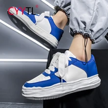 

CYYTL Men's Shoes Skateboard Casual Walking Platform Sneakers Leather Breathable Fashion Sports Students Teen's Outdoor Tennis