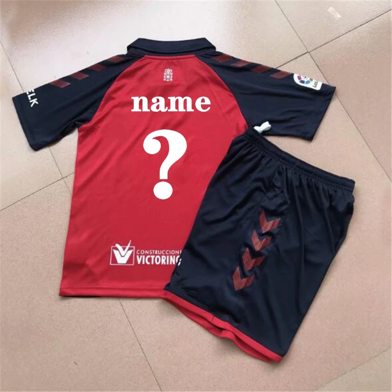 Высокое качество Osasuna детская Домашняя футболка 19 20 Топ Таиланд Osasuna футболист Повседневная футболка