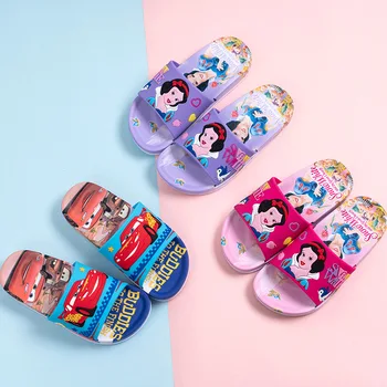

2020 Fashion Cute Kids Slipper Summer Children Baby Boys Girls Slippers Cartoon Princess Car Style PVC Child Shoes Slipper