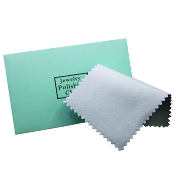 

50Pcs Silver Polishing Clean Polishing Cloth with Packaging Silver Cleaning Cloth Wipe Cloth Silver Suede Leather
