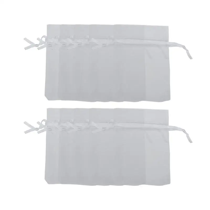 

100pcs Drawstring Gift Bags Practical Delicate Organza Pouches Organizer For Candy