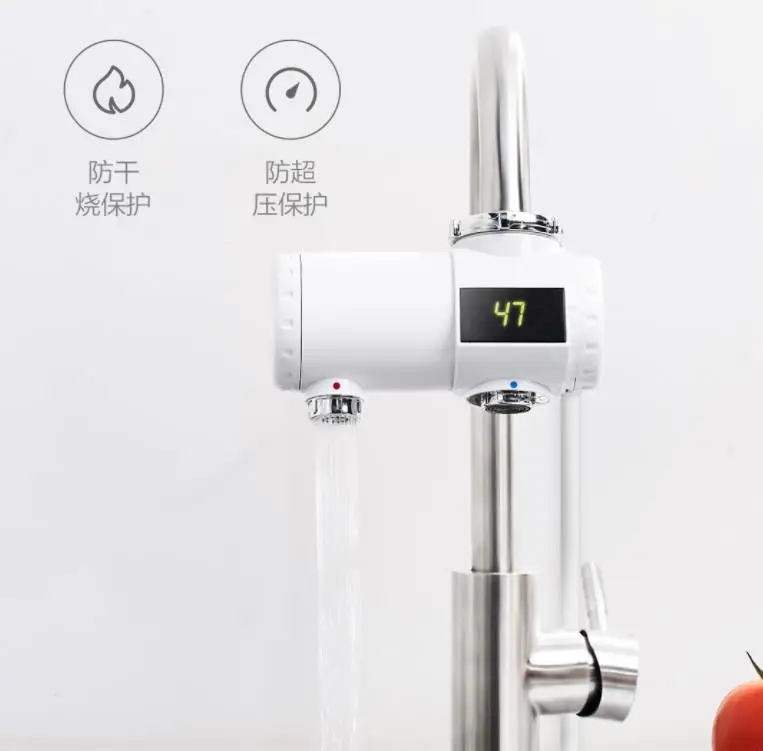 Xiaomi мгновенный кран кухонный электрический водонагреватель 30-50 °C температура горячей и холодной Регулируемый умный кран