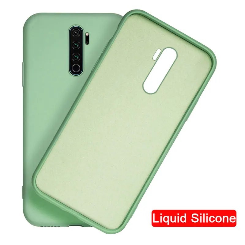 

for Xiaomi Redmi Note 8 Pro Case Liquid Silicone Soft Cover Cases for Redmi Note 8 Shockproof Full Body Phone Case