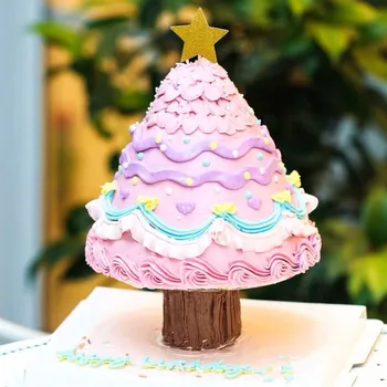 

Father's Day Little Red Book Cake Decorative Christmas Tree Wishing Tree Base Support Holder Wishing Cake