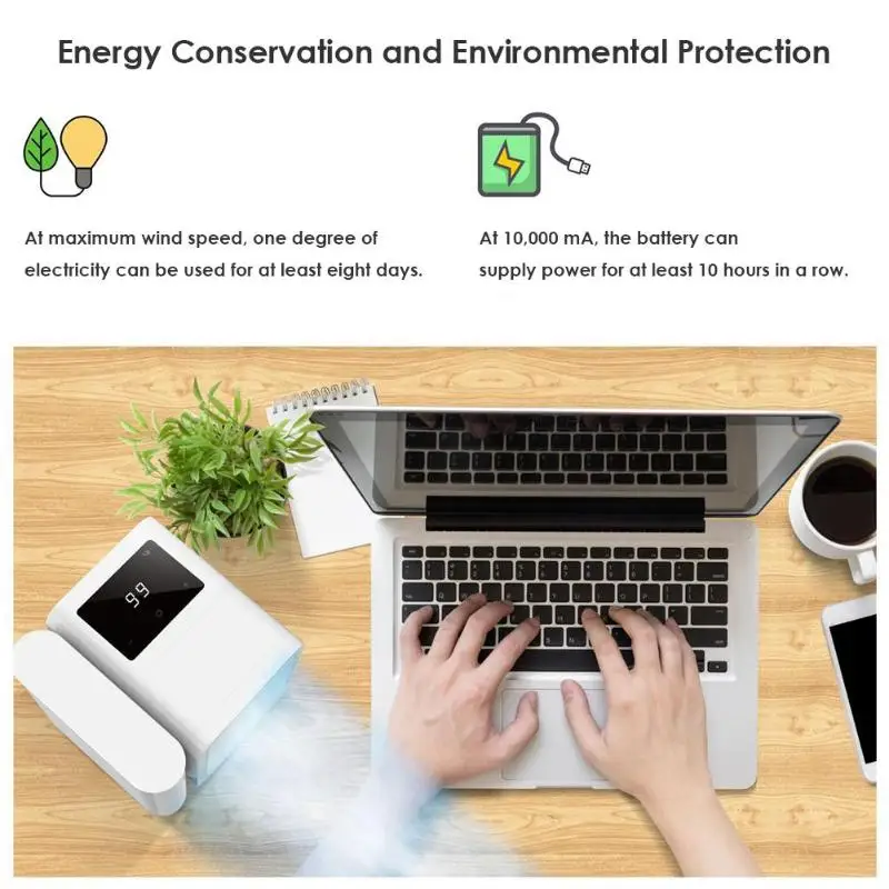 USB Mini Air Conditioner Cooler Humidifier Purifier Desktop Air Cooling Fan