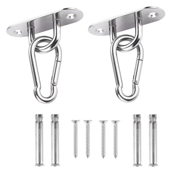 

Hammock Wall Mount Anchor Hooks Accessories Heavy Duty Hanging Kit for Indoor Aerial Yoga Ceiling Swing Gym