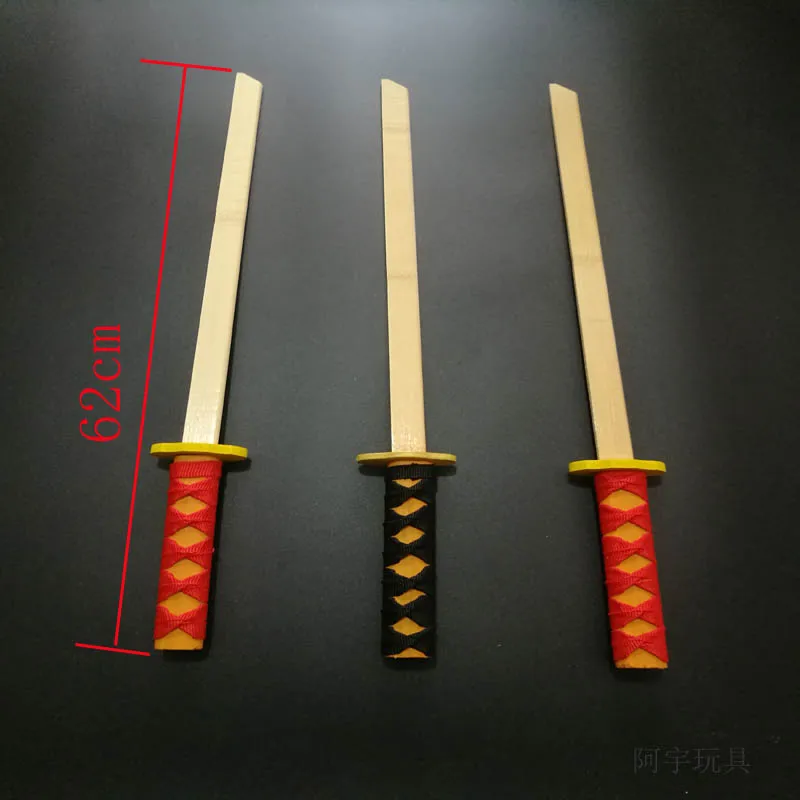 3 шт./компл. деревянный меч игрушка Дракон Самурайский Меч показать реквизит деревянный японских самураев, пластичный монтаж, Ножи меч дракон меч детская игрушка