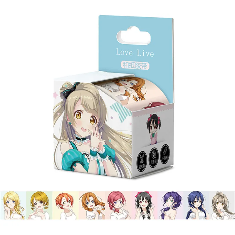 10 boes/lot Anime Love Live tape TOY LoveLive! School idol project Washi Tape Paper Hand account sticker toy gift | Игрушки и хобби