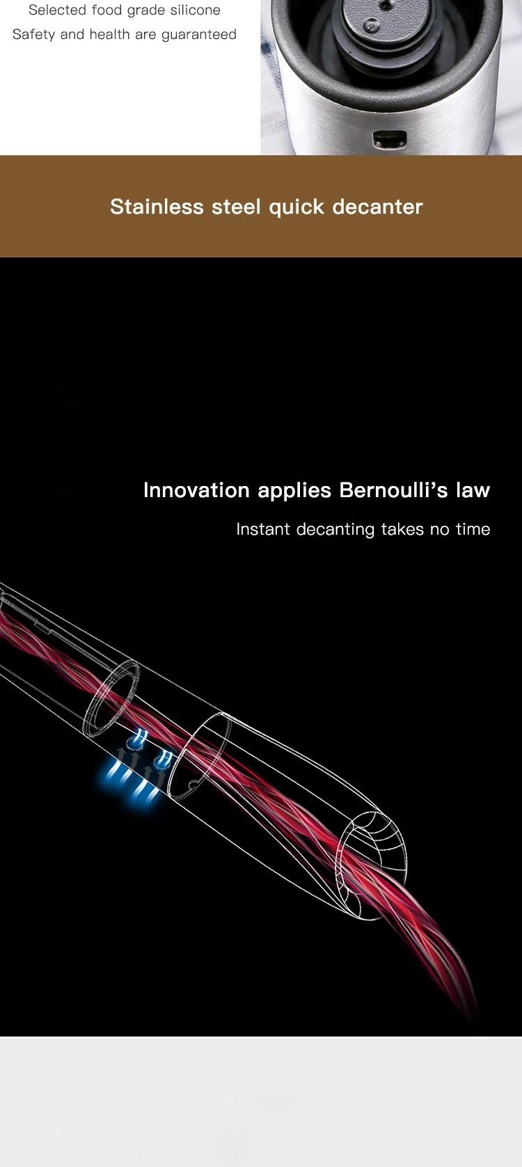 Multi-fonction quatre-en-un dеcapsuleur набор эклектрика quatre-en-un bouteille openerasпиратор mеmoire вин Руж бух