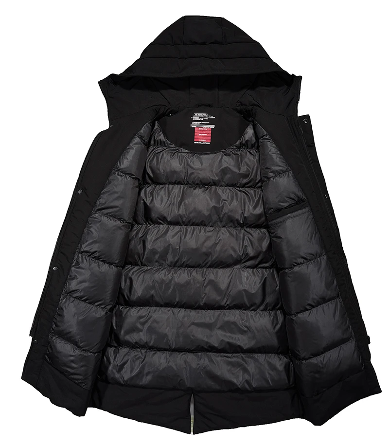 Зимняя длинная куртка, пальто для мужчин, толстая теплая верхняя одежда, Корейская парка, ветровка с капюшоном, пальто, модные повседневные тренчи, куртки и пальто