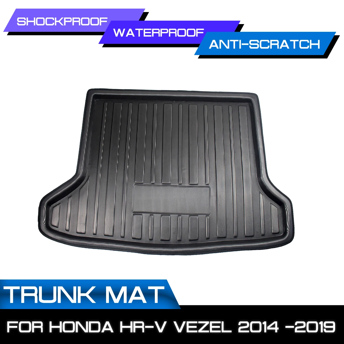 Cargo Liner Boot Tray Rear Trunk Cover Matt Floor Carpet Mat Kick Pad Mud Non-slip Anti Dust For Honda HR-V Vezel HRV 2014 -2019