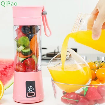 

Portable Blender Mixing Juicer Cup USB Chargeable 2000mAh Household Fruit Mixer Machine with 6 Blades