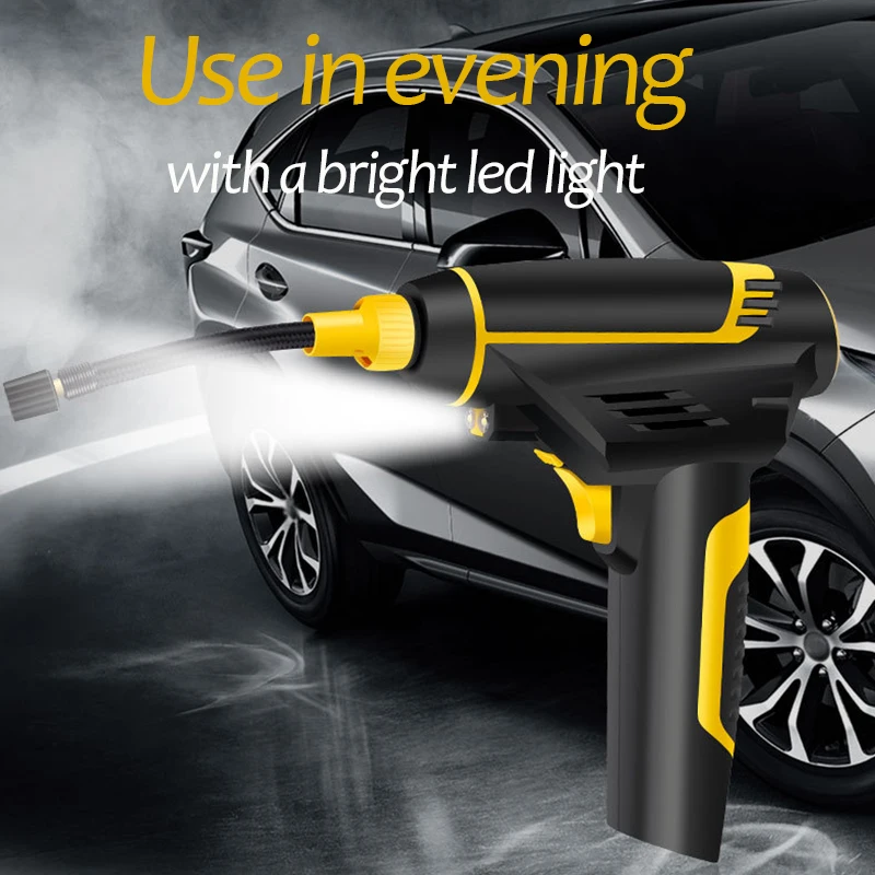  Digital LED Smart Car Air Compressor Pump Portable Handheld Car Tire Inflator Electric Air Pump Rep - 4000216052302