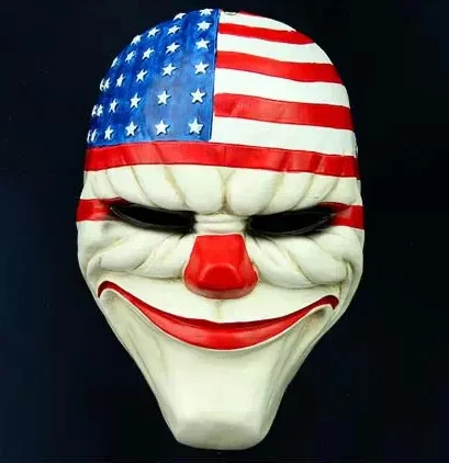 Хэллоуин бутик Payday2 тема, коллекционное изделие игры Урожай день 2 серии маска для лица Уход за кожей лица латекс маска COS