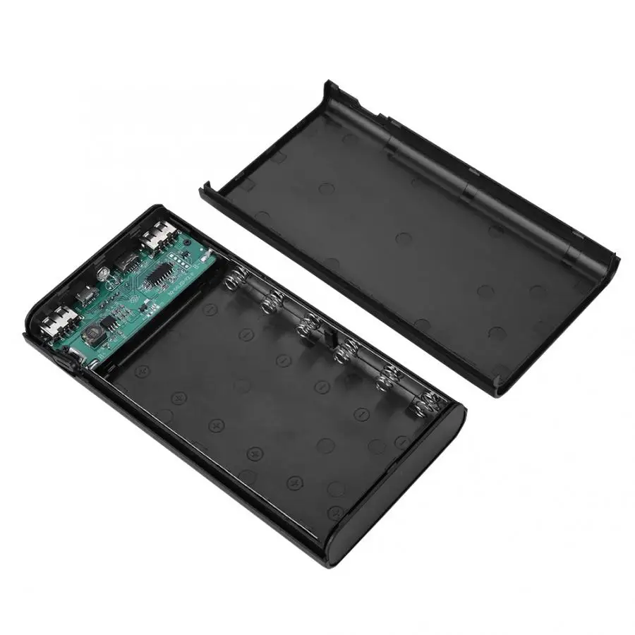 (Без аккумулятора) DIY 20000mah power Bank Case Kit Dual usb type C зарядный порт с светодиодный