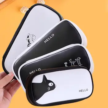 

Bags Pencil Case Student Pencil Bag Holder Holder Large Capacity Oxford Pencil Cases School Supply Case W/Zipper PU Pen