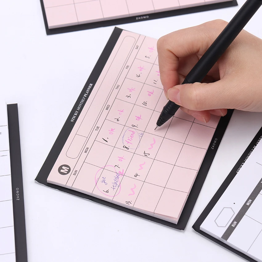 1 шт. креативный Еженедельный план липкий дневник записная книжка канцелярские