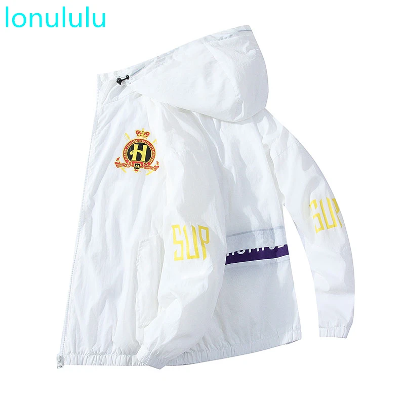

2020 new sunscreen men's summer ultra thin coat breathable sunscreen fast drying sports skin suit