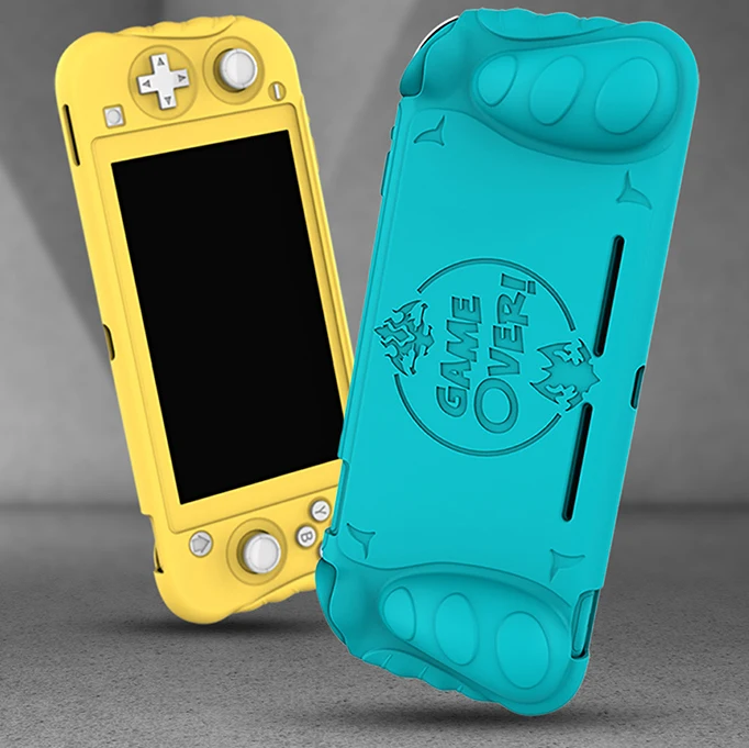 nintendo Switch Lite Mini чехол Защитная мягкая силиконовая рукоять из зернистой кожи крышка ручки ТПУ защитный силиконовый чехол для телефона, Для nintendo переключатель Lite игровой консоли JoyCon PC джойстик игровой джостик Кепки