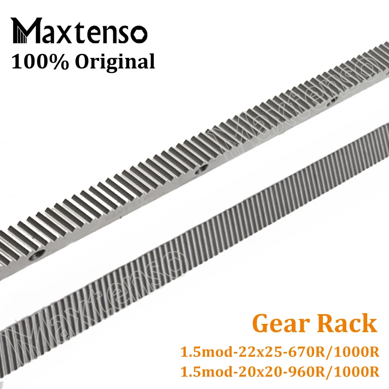 MAXTENSO 1.5mod Модулус ЧПУ, зубчатая рейка спиральные зубы 670 мм 1000 мм 960 мм правая ручная гравировальная машина высокоточная сталь белый