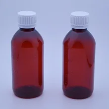 200 мл янтарные герметичные ПЭТ-бутылки, пустой контейнер, жидкие пластиковые бутылки- белый цвет винт защитные крышки 1 транзакции