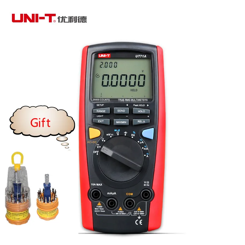 UNI-T UT71A Intelligent Digital MultiMeter High Precision Anti-burn Electrical Instrument Handheld Display | Инструменты