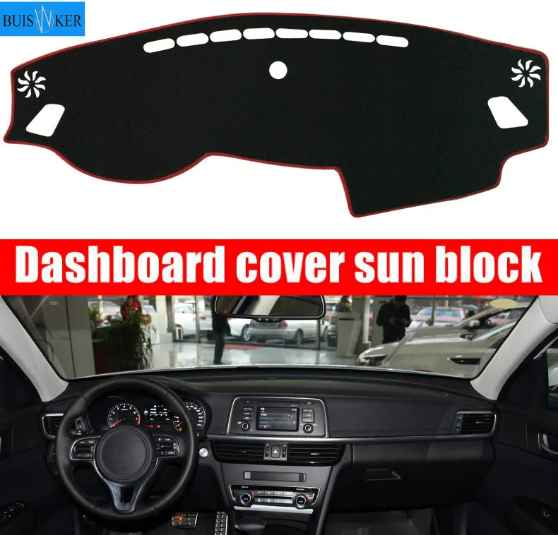 

Dashboard Cover Mat Pad DashMat Sun Shade Instrument Covers Carpet Car Styling Accessories For Kia Optima K5 2016 2017 2018 2019