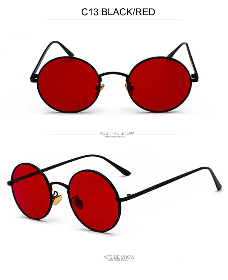 OEC CPO Classic Men Round Sunglasses Women Metal Frame UV400 Sun Glasses Men's Female Fashion Eyewear O90 guess sunglasses