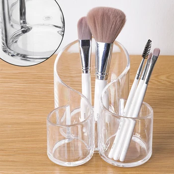 

Acrylic Cosmetics Storage Box Makeup Brush Holder Jewelry Make Up Organizer For Office Supplies Plastic Storage Boxes
