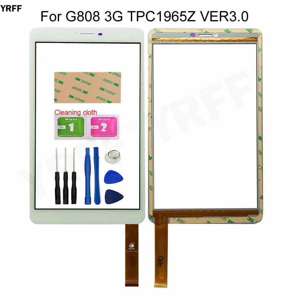 Для G808 3G TPC1965Z VER3.0 планшет сенсорный экран дигитайзер панель Стекло сенсор в сборе