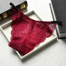 2pcs/set Sexy women Lace underwear lingerie cotton panties transparent intimate ladies briefs pantie