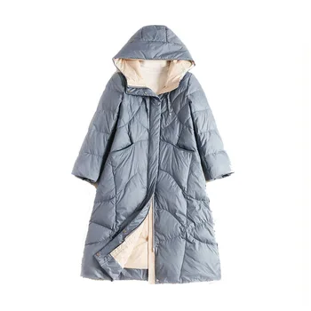

Duck Down Jacket Women Winter 2020 Outerwear Coats Female Long Casual Light ultra thin Warm Down puffer jacket