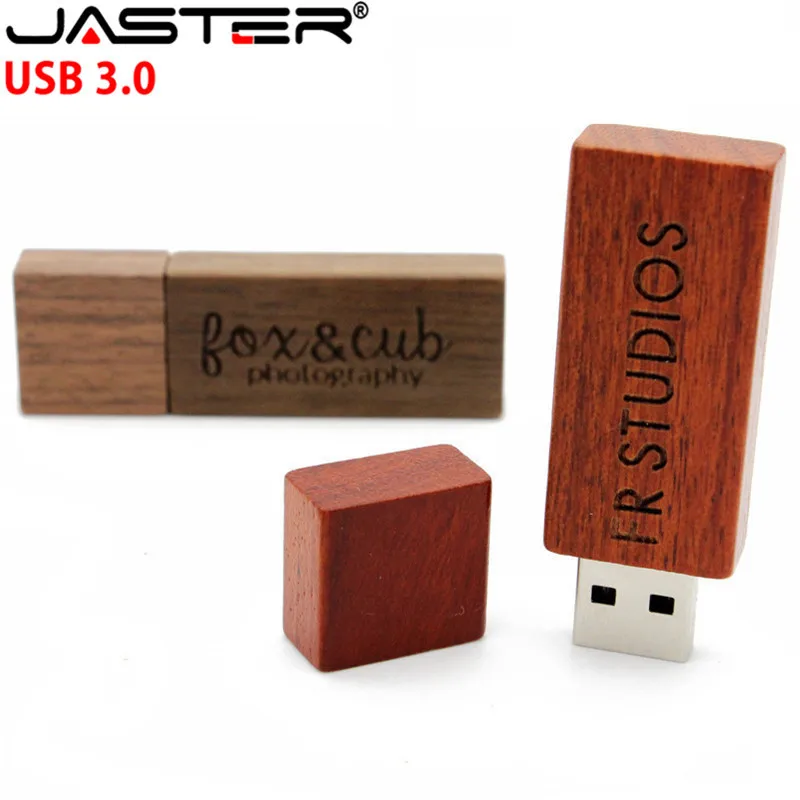 JASTER (более 1 шт. бесплатный логотип) Деревянный USB 3 0 кленовый usb флеш накопитель 4
