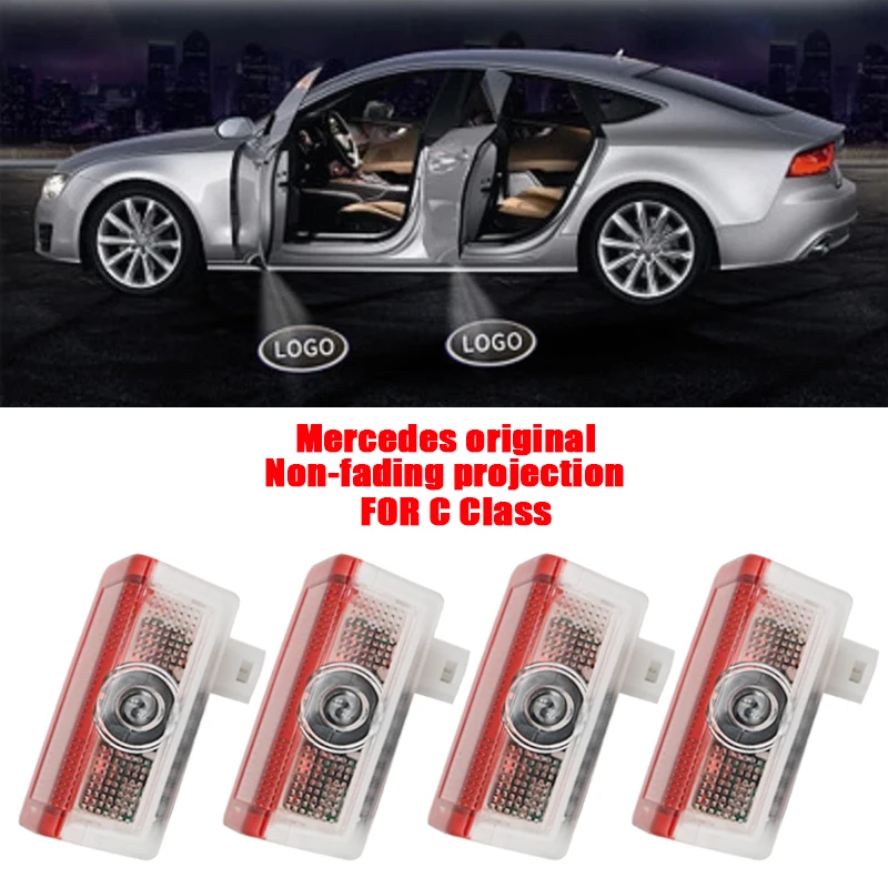 2X для Mercedes Benz C class w205 amg Led машинные дверные лого лазер проектор светильник