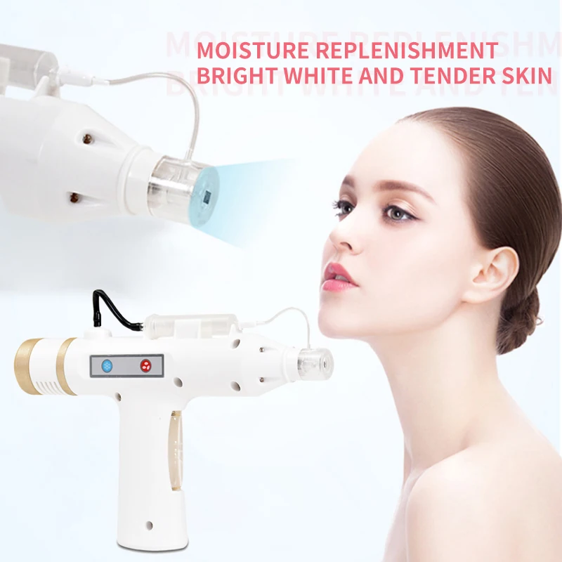 

Nano Meso Gun 3Color lights Skin Rejuvenation Hydrolifting Microcrystal Facial Water Injection Machine With hot/cold hammer