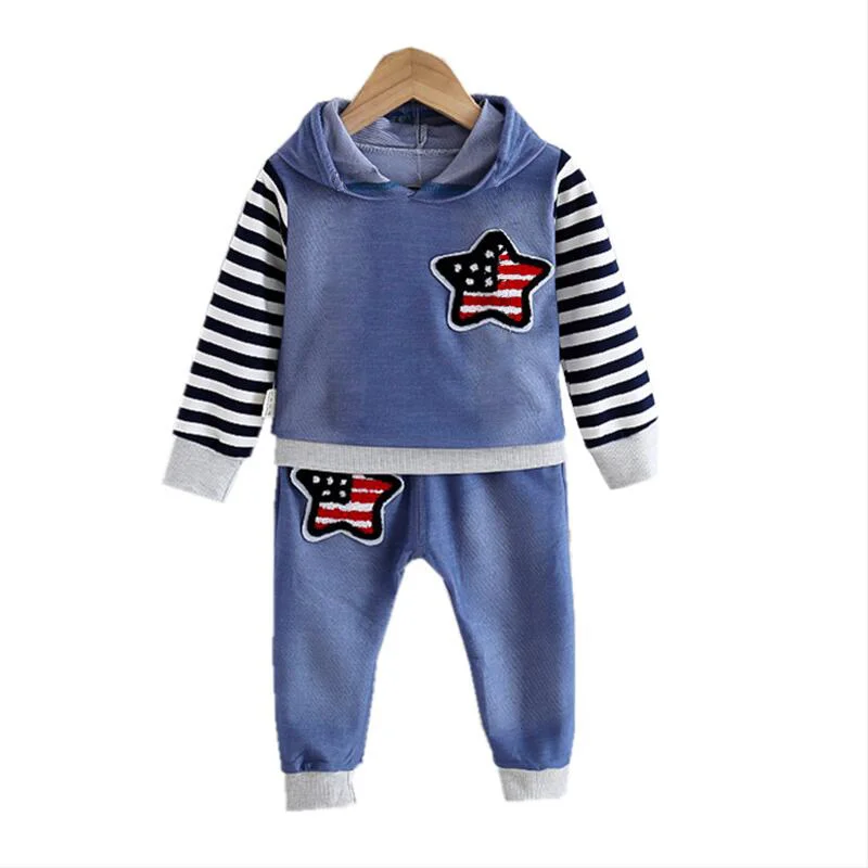 

Футболка с капюшоном для мальчиков и девочек, осенняя, 2 шт./компл.