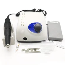 Электрическая дрель для ногтей с микро-моторной ручкой 65 Вт STRONG210 35000 об/мин сильная 102л машинка для ногтей пилка для ногтей набор инструментов для полировки ногтей дрель