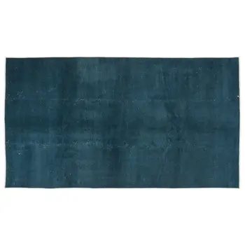 

Handmade Turquoise Vintage Overdyed Turkish Area Rug 172x304 Cm-5'8''X9'12''