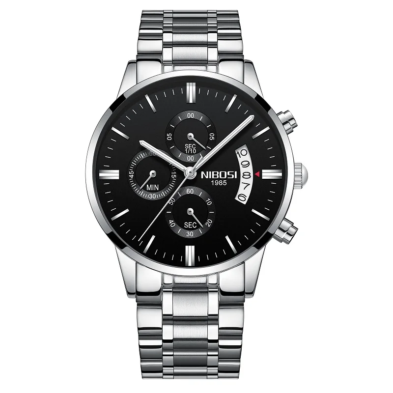NIBOSI Relogio Masculino Luxury Men Watches Top Brand Men's Quartz Clock Waterproof Sports Chronograph Wristwatches Montre Homme 
