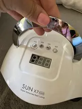 220W SUN X7 Max secador de uñas pantalla LCD 57 LED secador de uñas lámpara UV LED para curado Gel polaco Auto sensor lámpara para uñas