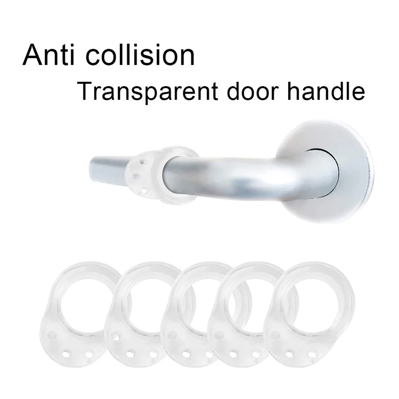 

HOOQICT 10PCS Silicone Door Stopper Wall Protector Security Transparent Door Bumper Children Anti-Folder Hand Hoom Accessories